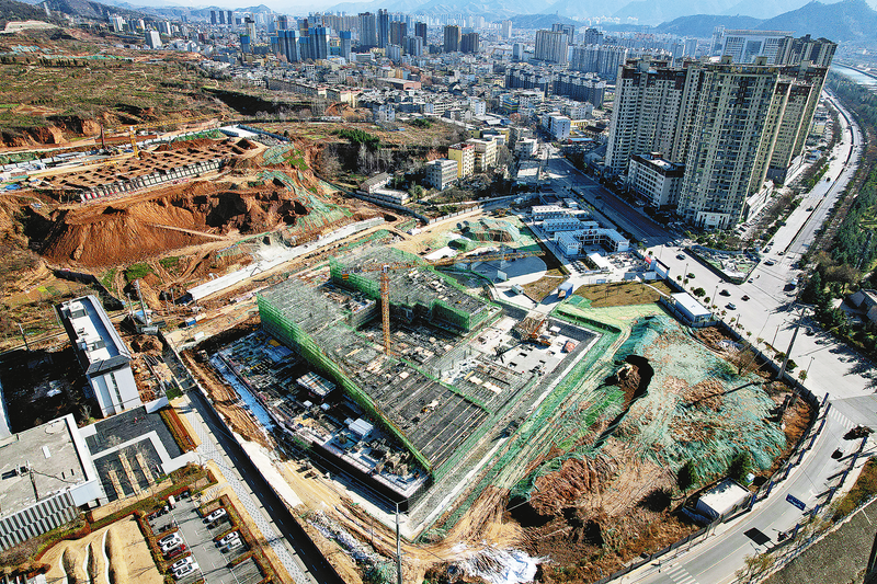 商洛市博物館項目主體建設正在緊張有序施工