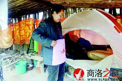 王占民山上的小木屋。